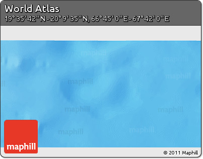 Physical 3D Map of the Area around 19° 52' 38" N, 67° 13' 29" E