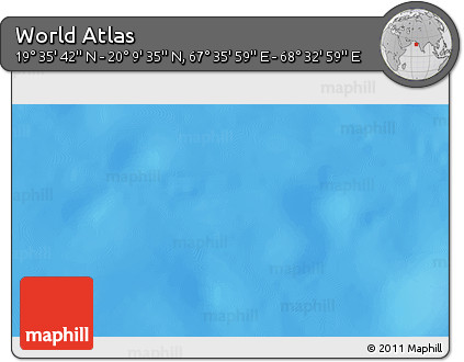 Physical 3D Map of the Area around 19° 52' 38" N, 68° 4' 29" E