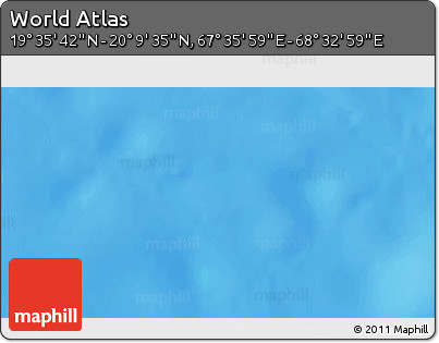 Physical 3D Map of the Area around 19° 52' 38" N, 68° 4' 29" E