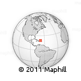 Outline Map of the Area around 19° 52' 38" N, 68° 46' 30" W, rectangular outline