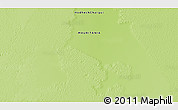 Physical 3D Map of the area around 19° 52' 38" N, 6° 43' 29" W