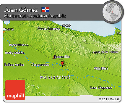 Physical 3D Map of Juan Gómez