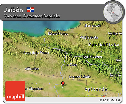 Satellite 3D Map of Jaibón