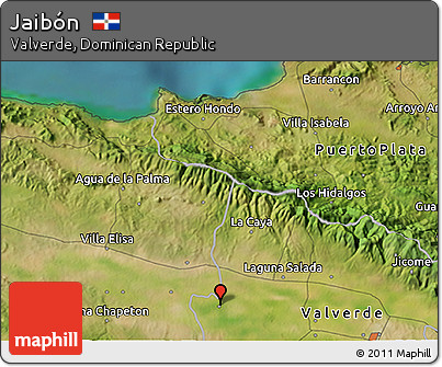 Satellite 3D Map of Jaibón