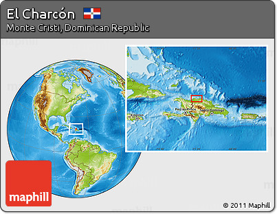 Physical Location Map of El Charcón