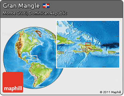 Physical Location Map of Gran Mangle