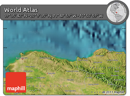 Satellite Map of the Area around 19° 52' 38" N, 71° 19' 29" W