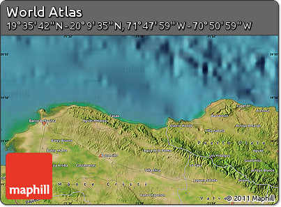 Satellite Map of the Area around 19° 52' 38" N, 71° 19' 29" W