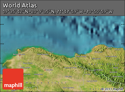 Satellite Map of the Area around 19° 52' 38" N, 71° 19' 29" W