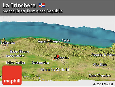 Satellite Panoramic Map of La Trinchera