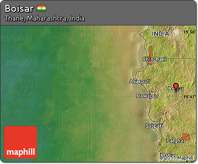 Satellite Map of Boisar