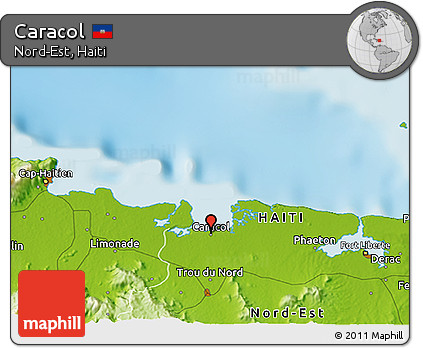 Physical 3D Map of Caracol