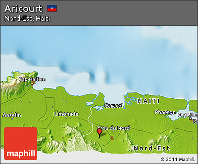 Physical 3D Map of Aricourt