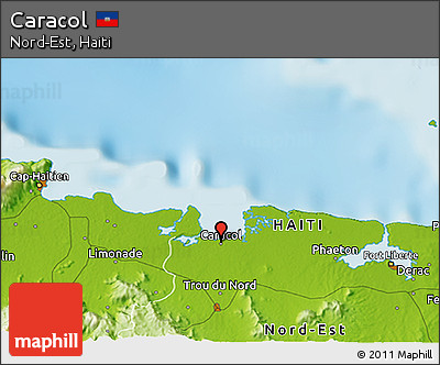 Physical 3D Map of Caracol