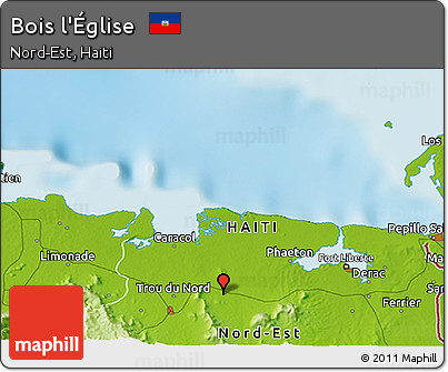 Physical 3D Map of Bois L'Église