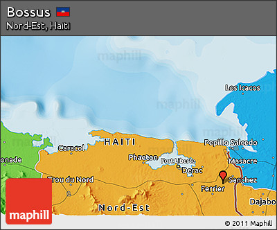 Political 3D Map of Bossus