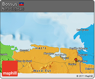 Political 3D Map of Bossus