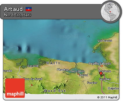 Satellite 3D Map of Artaud