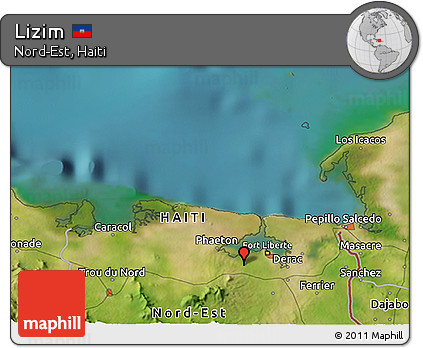 Satellite 3D Map of Lizim
