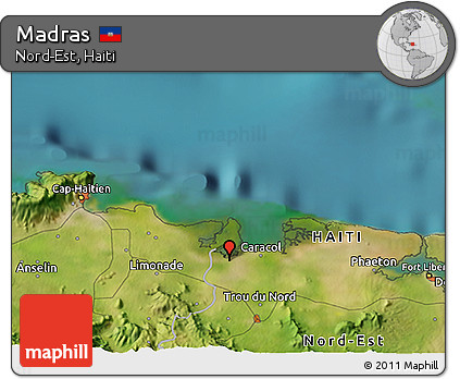 Satellite 3D Map of Madras