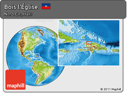 Physical Location Map of Bois L'Église