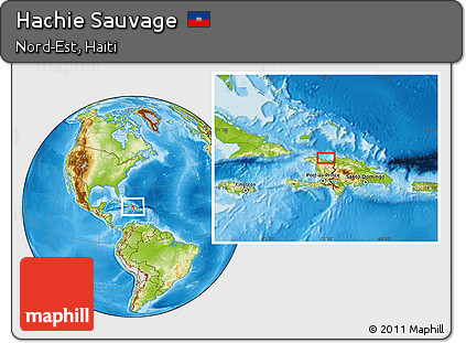 Physical Location Map of Hachie Sauvage