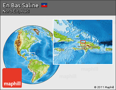 Physical Location Map of En Bas Saline