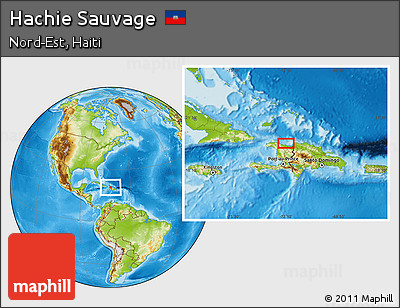Physical Location Map of Hachie Sauvage