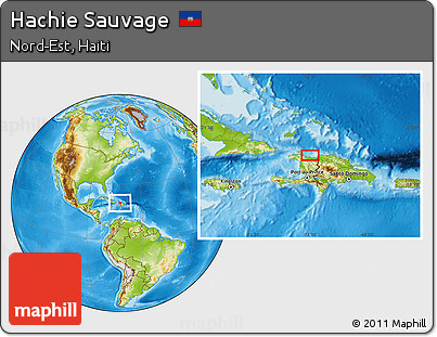 Physical Location Map of Hachie Sauvage