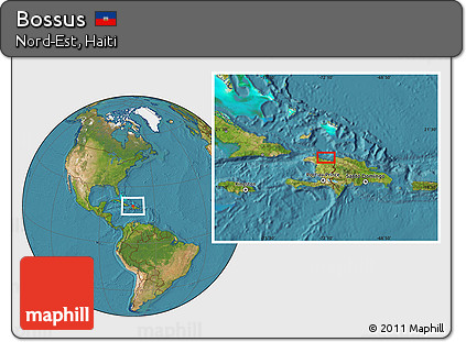 Satellite Location Map of Bossus