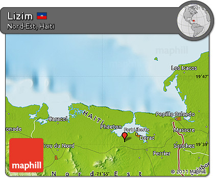 Physical Map of Lizim