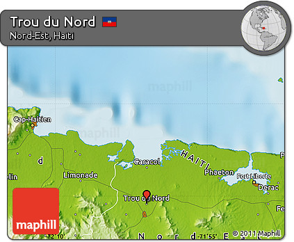 Physical Map of Trou Du Nord