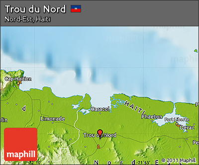 Physical Map of Trou Du Nord
