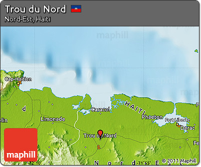 Physical Map of Trou Du Nord