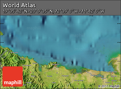 Satellite Map of the Area around 19° 52' 38" N, 72° 10' 30" W