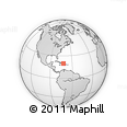 Outline Map of the Area around 19° 52' 38" N, 72° 10' 30" W, rectangular outline