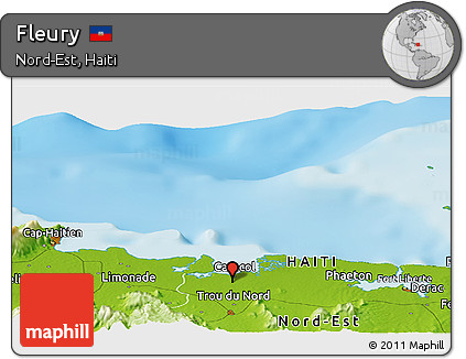 Physical Panoramic Map of Fleury