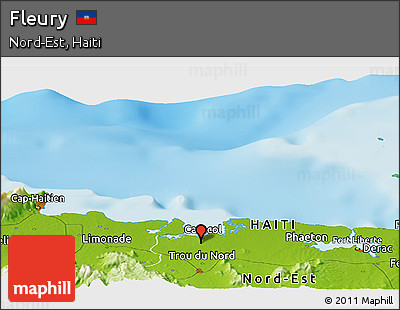 Physical Panoramic Map of Fleury