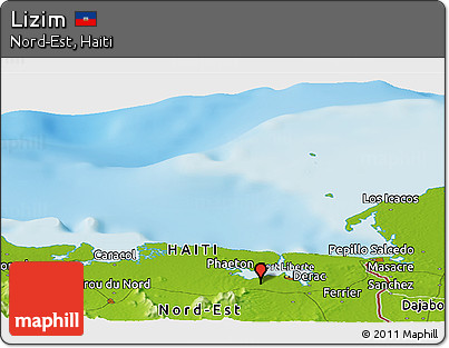 Physical Panoramic Map of Lizim