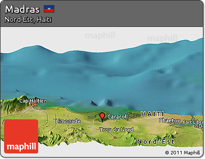 Satellite Panoramic Map of Madras