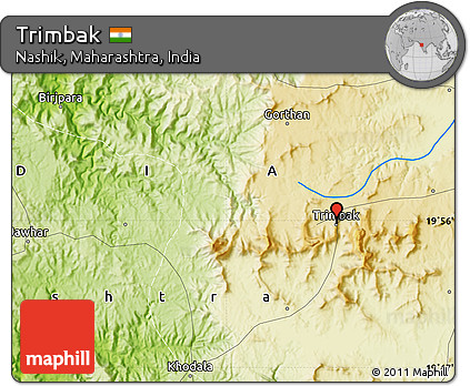 Physical Map of Trimbak
