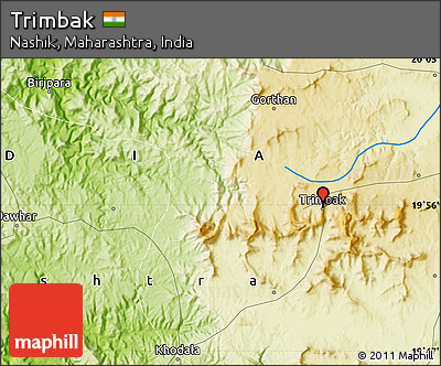 Physical Map of Trimbak