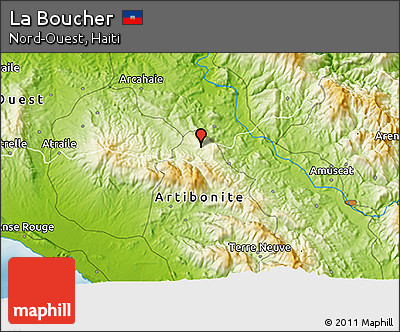 Physical 3D Map of La Boucher