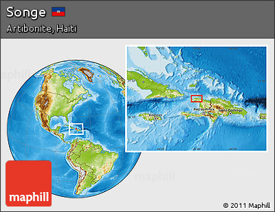 Physical Location Map of Songe