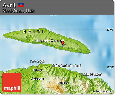 Physical Map of Avril