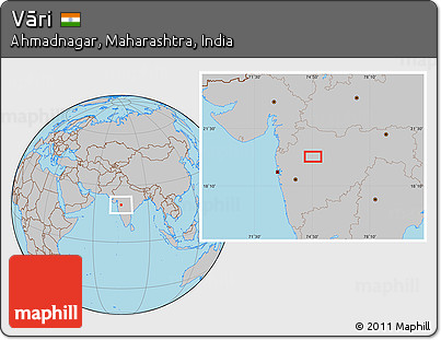 Gray Location Map of Vāri