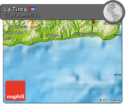 Physical Map of La Tinta