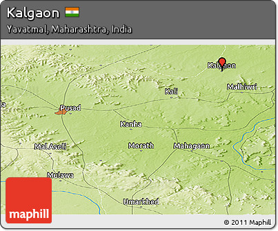 Physical Panoramic Map of Kalgaon