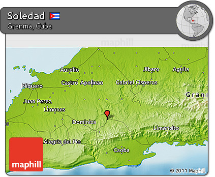 Physical 3D Map of Soledad