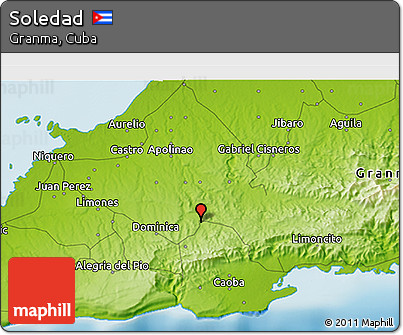 Physical 3D Map of Soledad